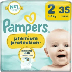 Pampers Premium Protection Luiers Maat 2 4-8 KG 35 Stuks