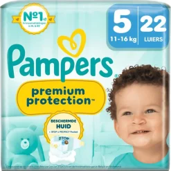 Pampers Premium Protection Luiers Maat 5 11-16 KG 22 Stuks
