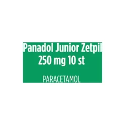 Panadol Junior Zetpillen 250 mg Paracetamol voor kinderen van 1 tot 6 jaar 10 stuks