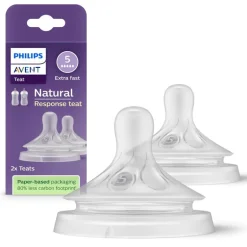 Philips Avent Flesspeen Natural SCY965/02 6,0 T5 2 stuks