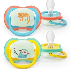 Philips Avent Fopspeen Ultra Air Night 18M+ Double Pack - SCF376/32