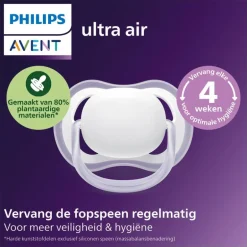 Philips Avent Fopspeen Ultra Air Day 6-18M Double Pack - SCF087/11
