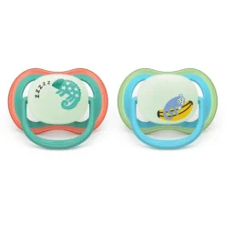 Philips Avent Fopspeen Ultra Air Night 6-18M Double Pack - SCF376/28