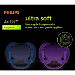 Philips Avent Fopspeen Ultra Soft 0-6M Double Pack, mixed - SCF091/39