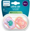 Philips Avent Fopspeen Ultra Air Day 18M+ Double Pack, mixed - SCF349/49