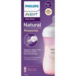 Philips Avent Natural Response Babyfles Roze 1+ maanden 260 ML