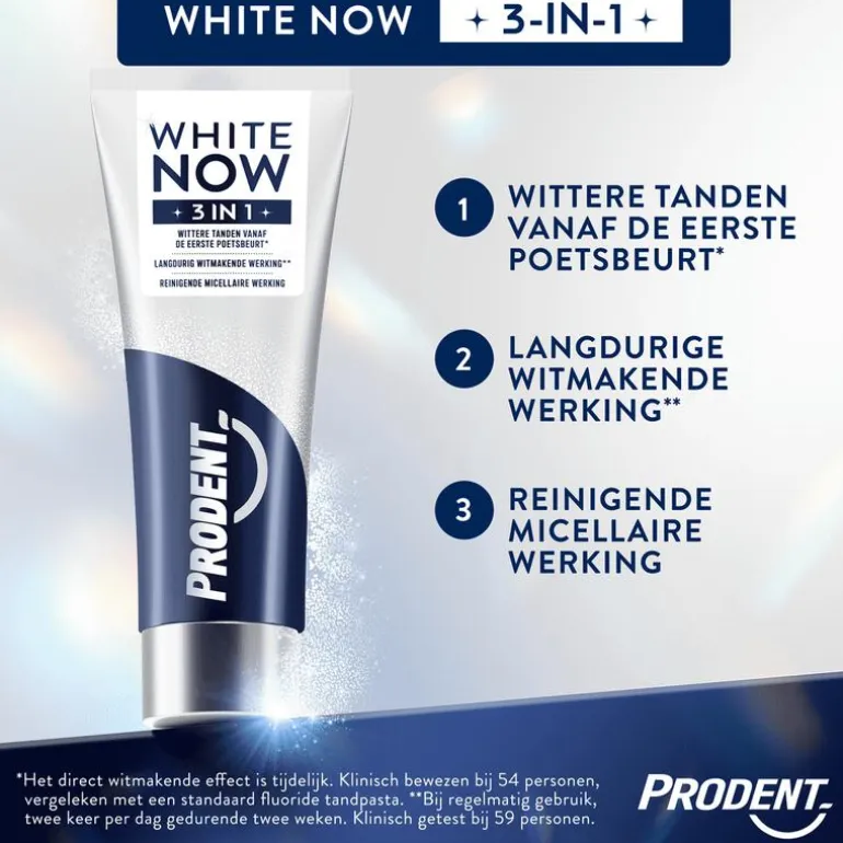 Prodent White Now 3-in-1 Tandpasta 75ml