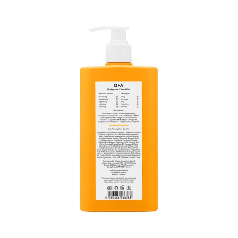 Q+A Vitamin C Body Cream 250 ML