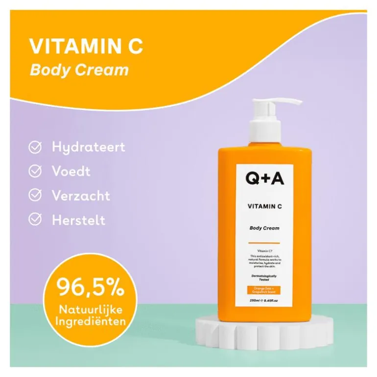 Q+A Vitamin C Body Cream 250 ML