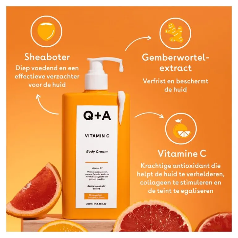 Q+A Vitamin C Body Cream 250 ML