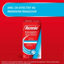 Rennie Kauwgom Suikervrij 10 stuks