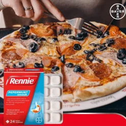 Rennie Pepermunt Kauwtabletten Bij Brandend Maagzuur 24 stuks