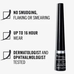 Rimmel Exaggerate Eyeliner 001 Black