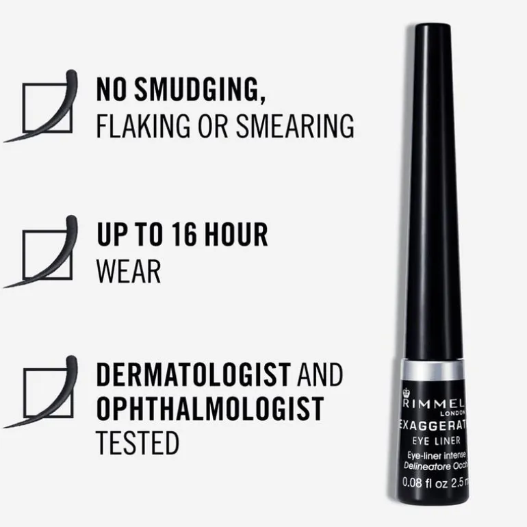 Rimmel Exaggerate Eyeliner 001 Black