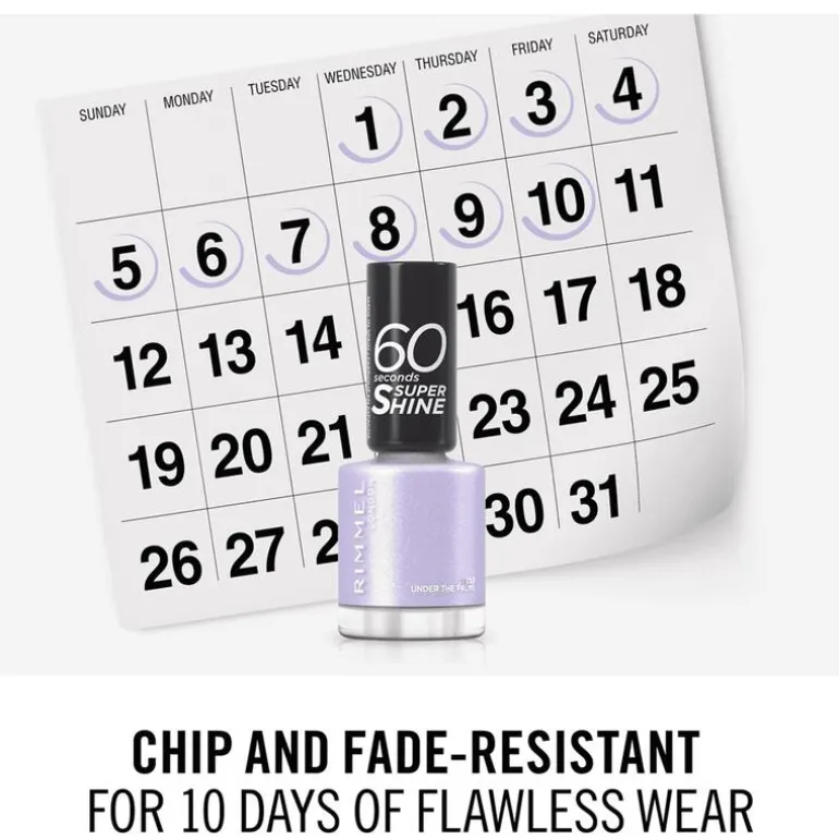 Rimmel London 60 Seconds Supershine Nagellak - Paars - 153 Under The Palms