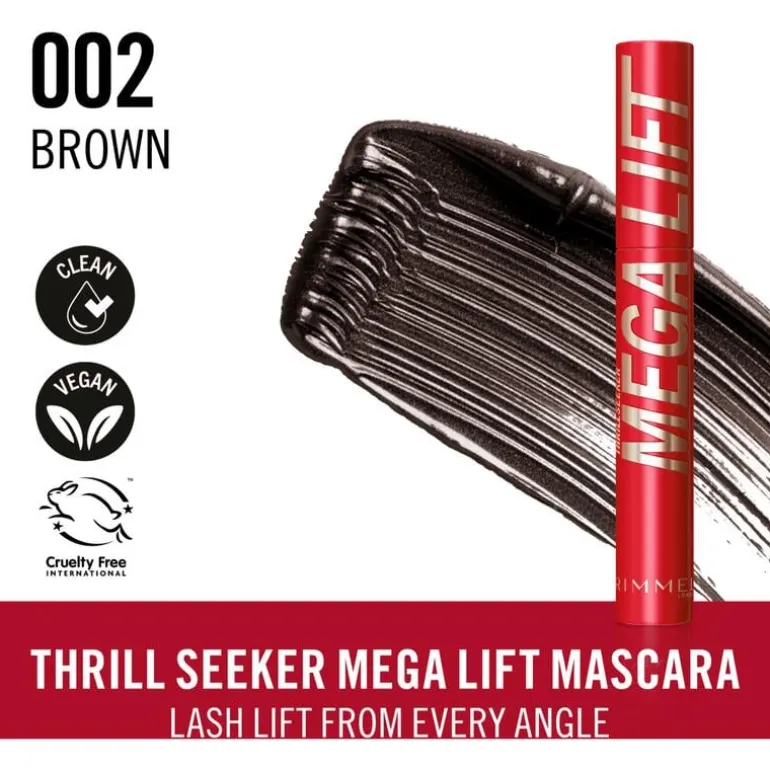 Rimmel London Thrill Seeker Mega Lift Mascara - Bruin - 002 Brown