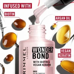 Rimmel London Wonder'Bond Care+Color Nagellak - Bruin - 006 Chai Treat