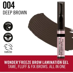 Rimmel London Wonder'freeze Wenkbrauwgel 004 Deep Brown 6 G