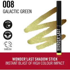 Rimmel London Wonder'last Oogschaduw Stick 008 Galactic Green 1.64 G