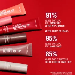Rimmel Oh My Gloss Butter Me Up Lip Butter - Rood - 004 Red Velvet