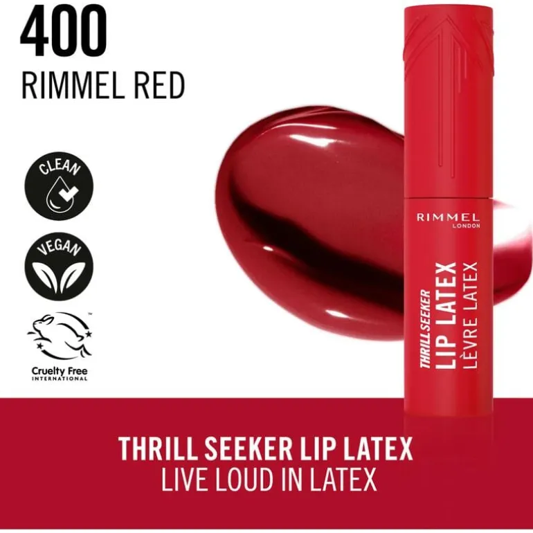 Rimmel Thrill Seeker Lip Latex 400 Rimmel Red