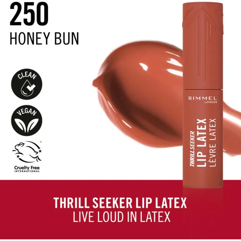 Rimmel Thrill Seeker Lip Latex 250 Honey Bun