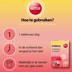 Roter Cranberry Vitamine C Echinacea 30 tabletten