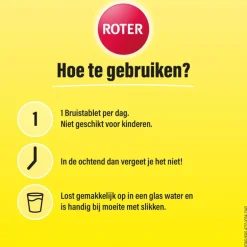 Roter Vitamine C Bruis 1000 mg Citroen 40 bruistabletten