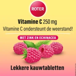 Roter Vitamine C Forte Weerstand Framboos 75 tabletten