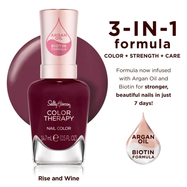 Sally Hansen Color Therapy Nagellak - Bordeaux - 372 Rise andWine