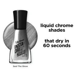 Sally Hansen Insta-Dri Chrome Nagellak - Zilver - 126 Steel the Show