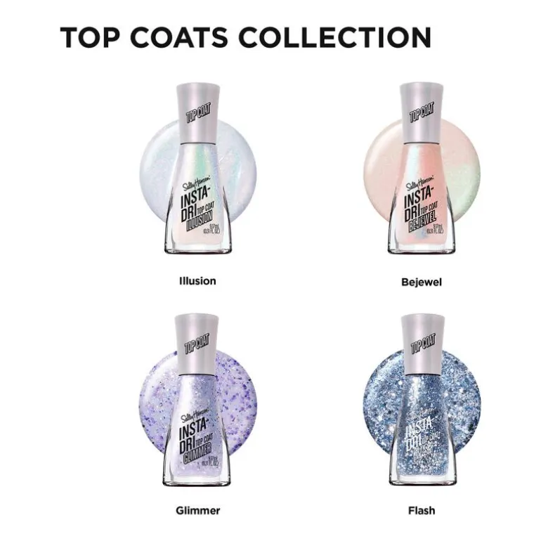 Sally Hansen Insta-Dri Top Coat - Paars - 131 Glimmer