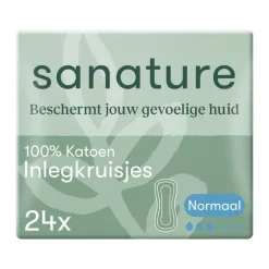 Sanature 100% Katoenen Inlegkruisjes Normaal Zakje 24 stuks
