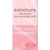 Sanature 100% Katoenen Tampons Mini 16 stuks