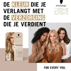 Schwarzkopf Creme Supreme Haarkleuring 8-0 Natuurlijk Blond
