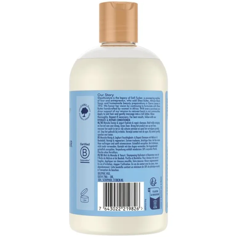 Shea Moisture Manuka Honey Yoghurt Shampoo 384 ML