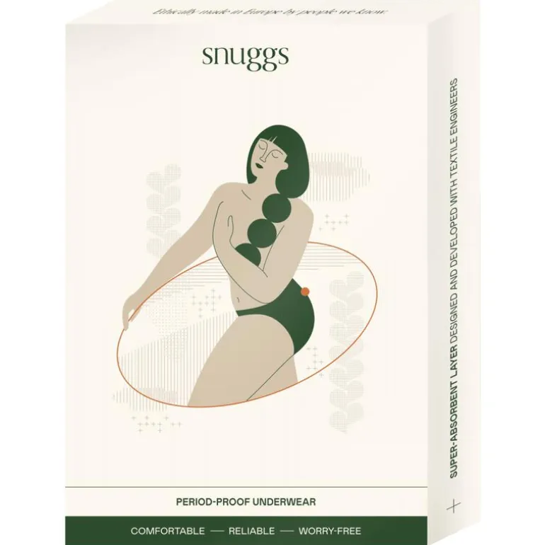 Snuggs period underwear Active highrise light black S