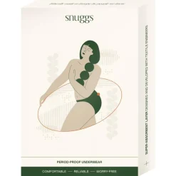 Snuggs period underwear Brazilian light black S