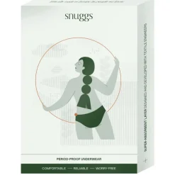 Snuggs period underwear Brazilian light black S