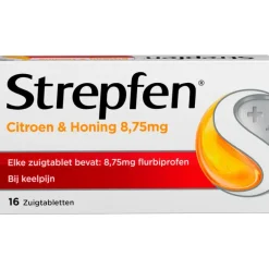 Strepfen Citroen & Honing 8,75 mg Zuigtabletten 16 Stuks