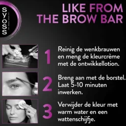 Syoss Browtint Wenkbrauw verf Lichtbruin