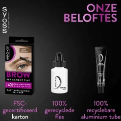 Syoss Browtint Wenkbrauw verf Lichtbruin