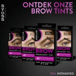 Syoss Browtint Wenkbrauw-wimper verf Donkerbruin
