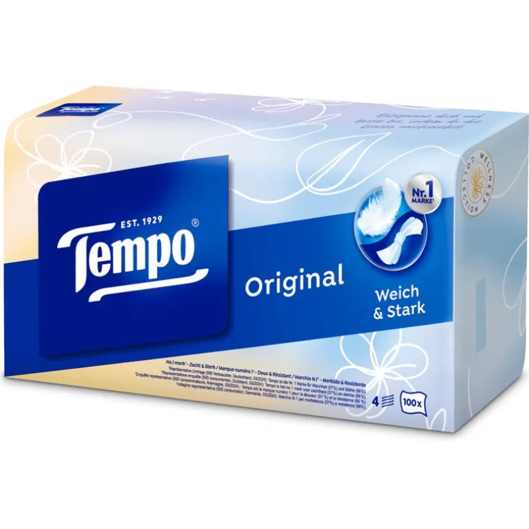 Tempo Original Box 4 Laags Zakdoekjes 100 stuks