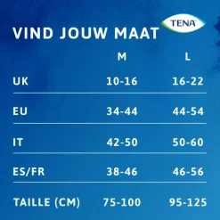 TENA Silhouette Plus Wit Wegwerp Broekjes Low Waist M