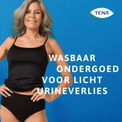 Tena Wasbaar Ondergoed Zwart Maat L 1 stuk