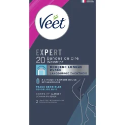 Veet Expert Ontharingsstrips Lichaam & benen Gevoelige Huid 20 stuks