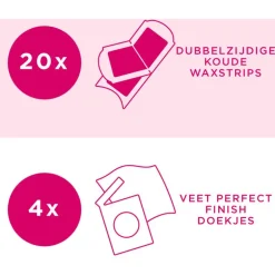 Veet Minima Ontharingsstrips Benen & Lichaam Hypoallergeen 40 stuks