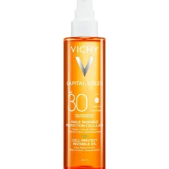 Vichy Capital Soleil Cell Protect Onzichtbare Zonnebrand Olie SPF30 200 ML