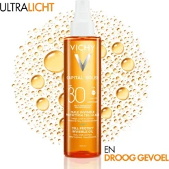 Vichy Capital Soleil Cell Protect Onzichtbare Zonnebrand Olie SPF30 200 ML